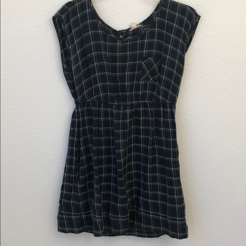Plaid baby doll dress